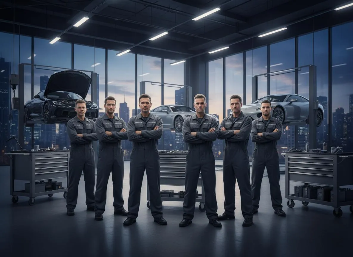 Uzmanlar Motorlu Araçlar teknik ekibi